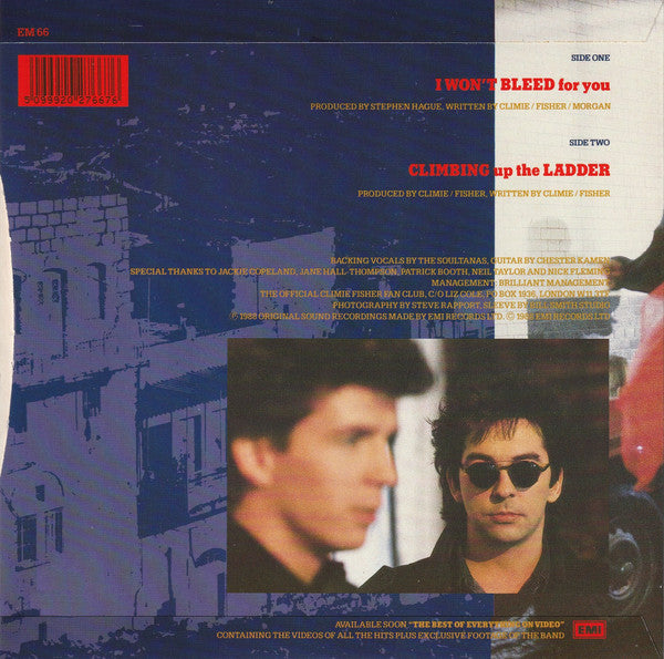 Climie Fisher : I Won't Bleed For You (7", Single, Pap)