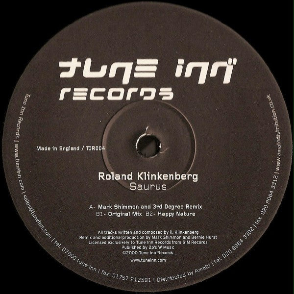 Roland Klinkenberg : Saurus (12")