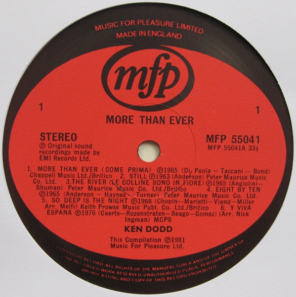 Ken Dodd : More Than Ever (2xLP, Comp)