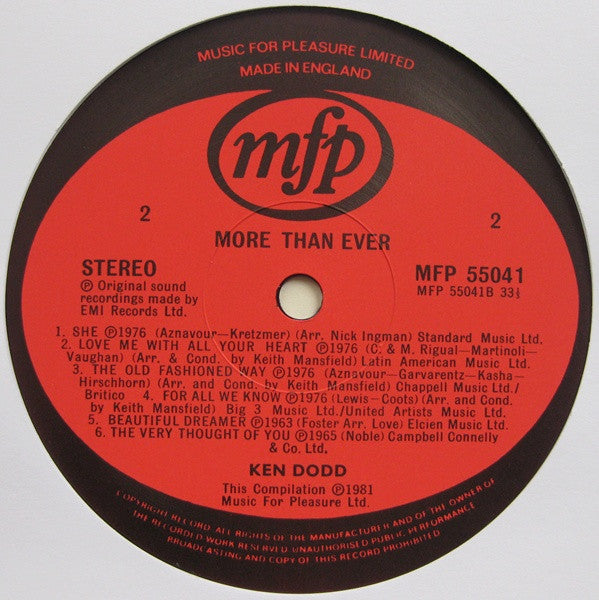Ken Dodd : More Than Ever (2xLP, Comp)