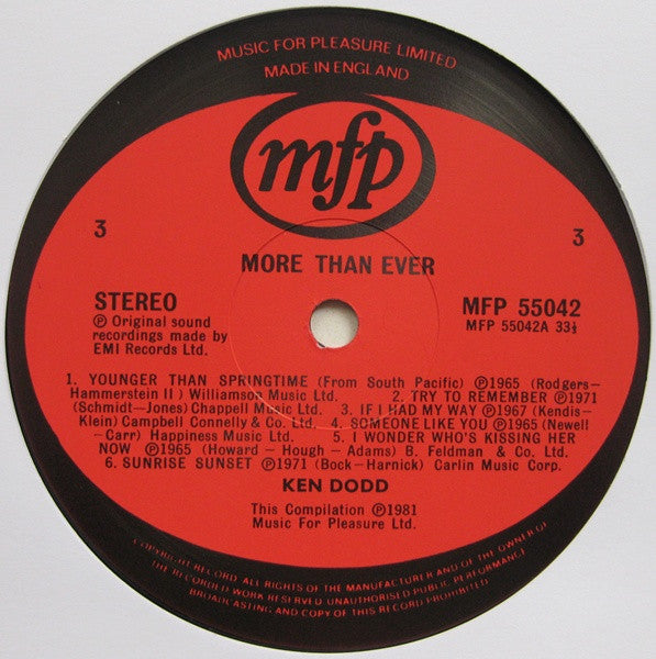 Ken Dodd : More Than Ever (2xLP, Comp)