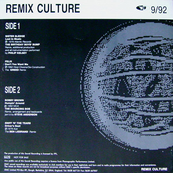 Various : Remix Culture 9/92 (12")