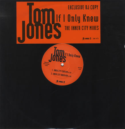 Tom Jones : If I Only Knew (The Inner City Mixes) (12", Promo)