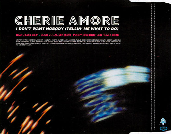 Cherie Amore : I Don't Want Nobody (Tellin' Me What To Do) (CD, Single)