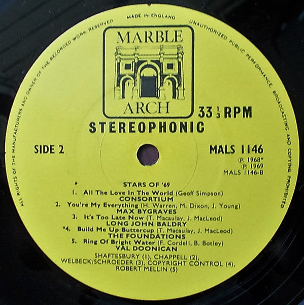Various : Stars Of '69 (LP, Comp)