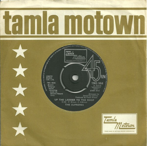 The Supremes : Up The Ladder To The Roof (7", Single, RE)