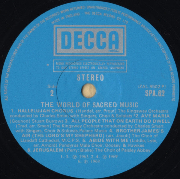 Various : The World Of Sacred Music Songs Of Praise (LP, Comp)