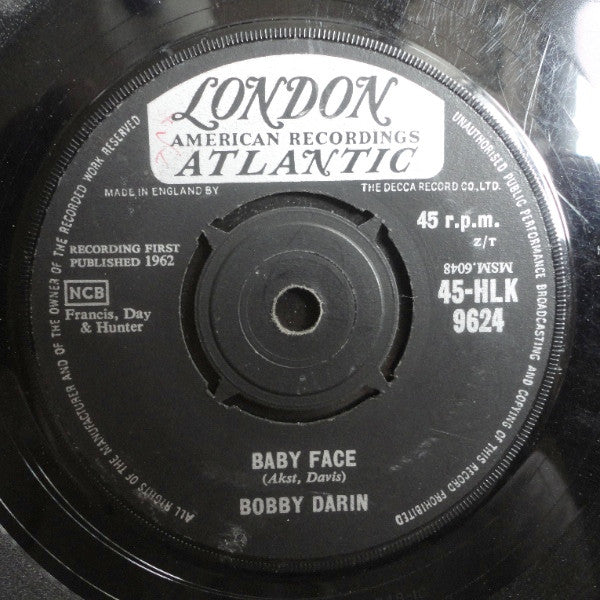 Bobby Darin : Baby Face (7", Single)