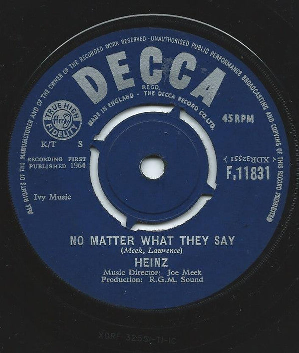Heinz : You Were There (7", Single)