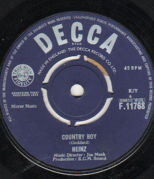 Heinz : Country Boy (7", Single)