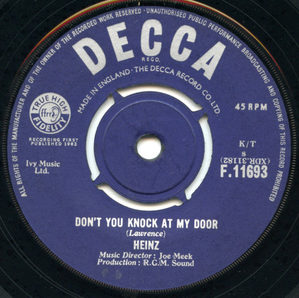 Heinz : Just Like Eddie (7", Single)