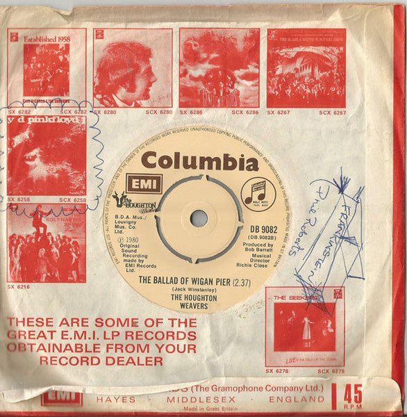 The Houghton Weavers : The Martians Have Landed In Wigan (7", Single)