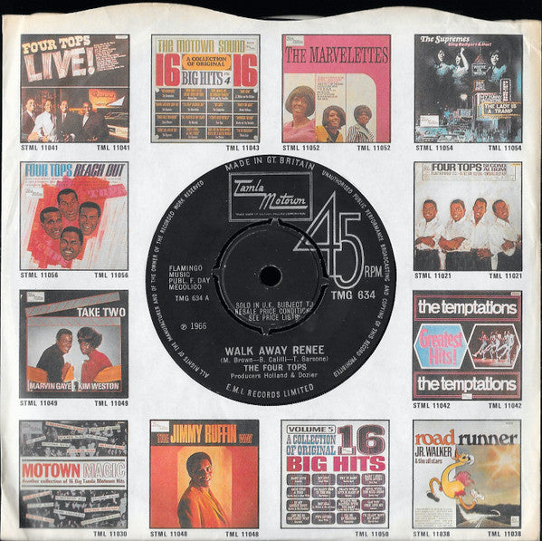 Four Tops : Walk Away Renee (7", Single, 4-P)