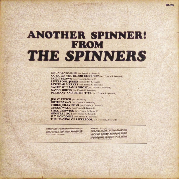 The Spinners : Another Spinner! From The Spinners (LP, Album, RE)