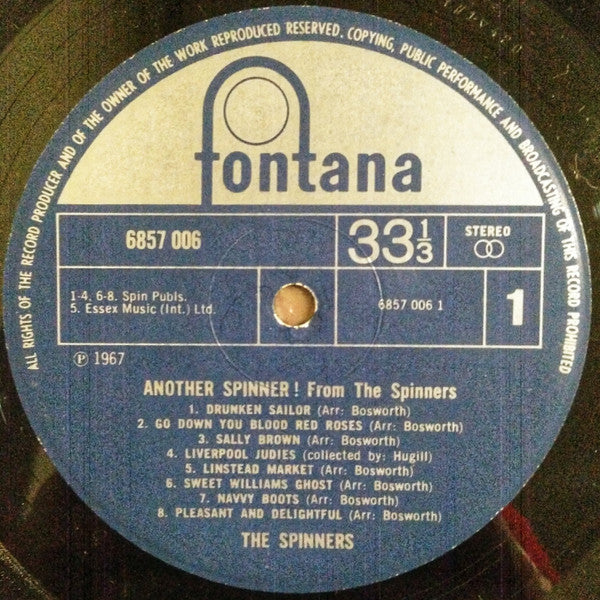 The Spinners : Another Spinner! From The Spinners (LP, Album, RE)