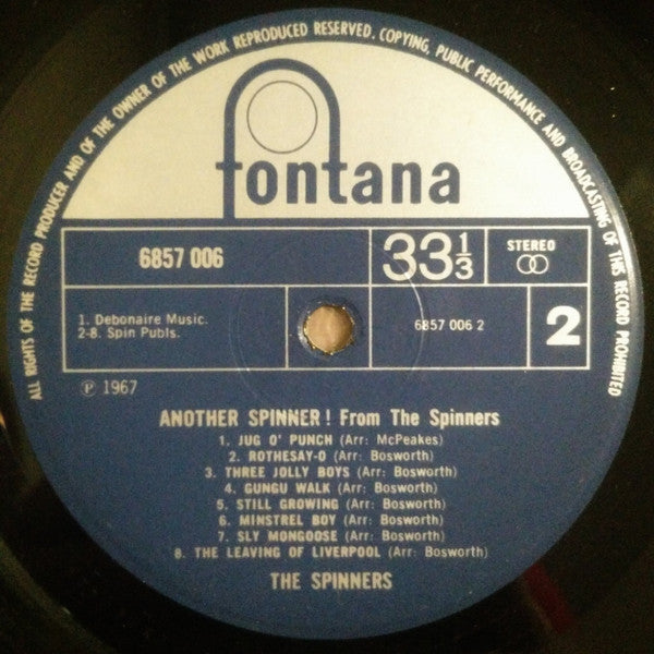 The Spinners : Another Spinner! From The Spinners (LP, Album, RE)