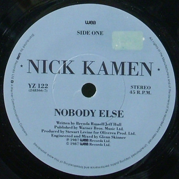 Nick Kamen : Nobody Else (7", PRS)