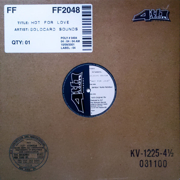 KUT Presents... Goldcard Sounds : Hot For Love (12")