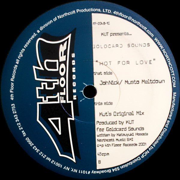 KUT Presents... Goldcard Sounds : Hot For Love (12")