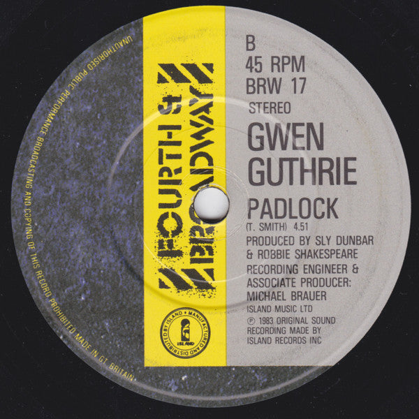 Gwen Guthrie : Love In Moderation (7")