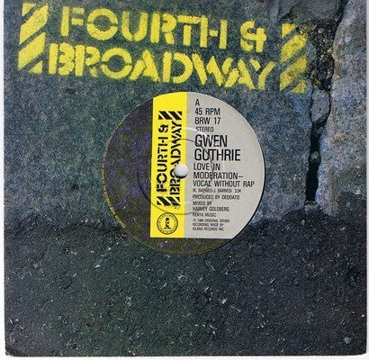 Gwen Guthrie : Love In Moderation (7")