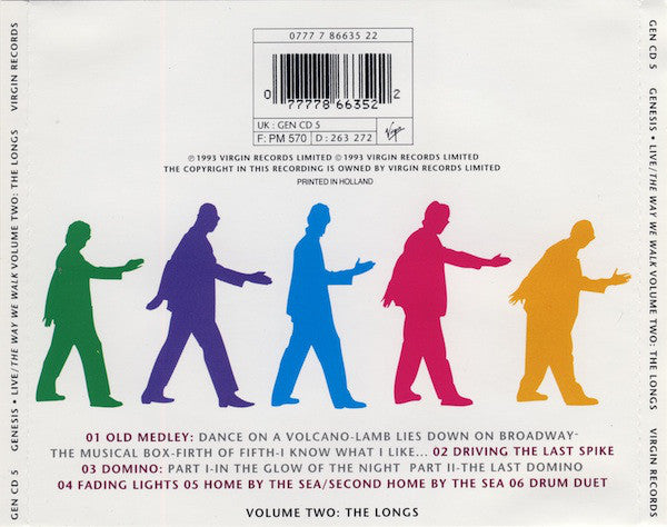 Genesis : Live / The Way We Walk (Volume Two: The Longs) (CD, Album, RE, EMI)