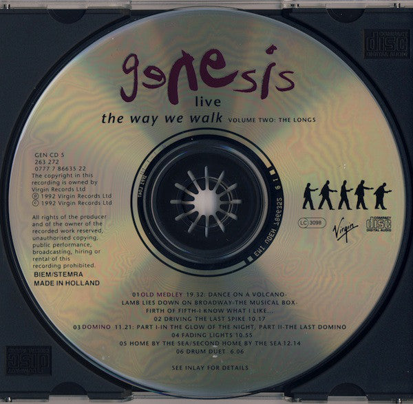 Genesis : Live / The Way We Walk (Volume Two: The Longs) (CD, Album, RE, EMI)
