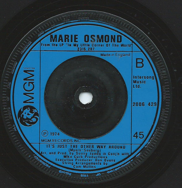 Marie Osmond : In My Little Corner Of The World (7", Single, Sol)