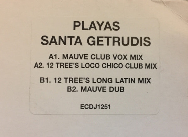 Playas : Santa Gertrudis (12", W/Lbl)