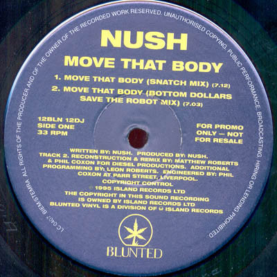 Nush : Move That Body (12", Promo)