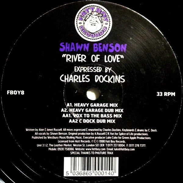 Shawn Benson : River Of Love (12")