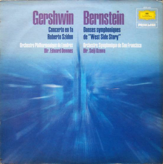 George Gershwin / Leonard Bernstein : Concerto En Fa / Danses Symphoniques De "West Side Story" (LP, Comp)