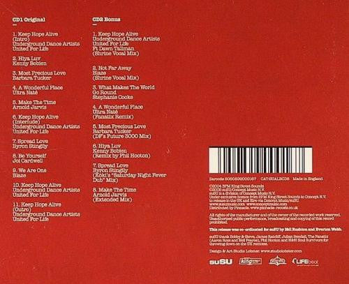 Blaze Presents Underground Dance Artists United For Life : Keep Hope Alive (Remastered And Expanded) (CD, Album, RM + CD, Comp)