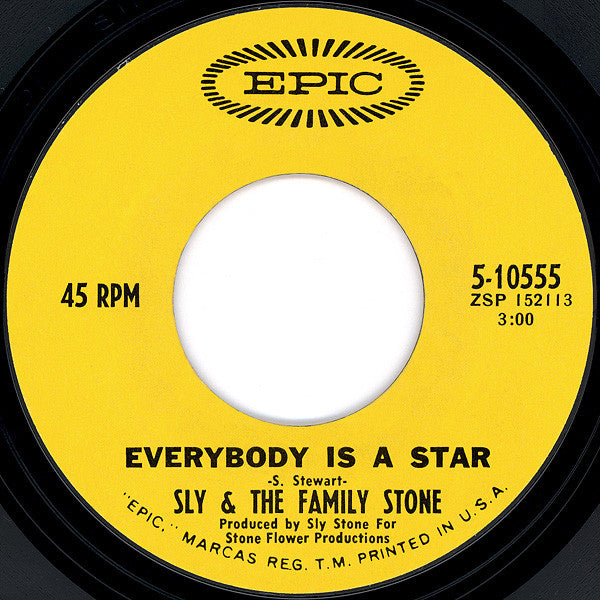 Sly & The Family Stone : Thank You (Falettinme Be Mice Elf Agin) / Everybody Is A Star (7", Single, Styrene, Pit)