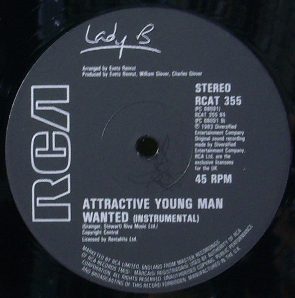 Lady B (2) : Attractive Young Man Wanted (12")