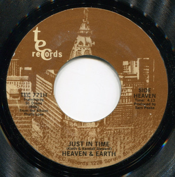 Heaven And Earth (2) : Just In Time (7", Styrene)