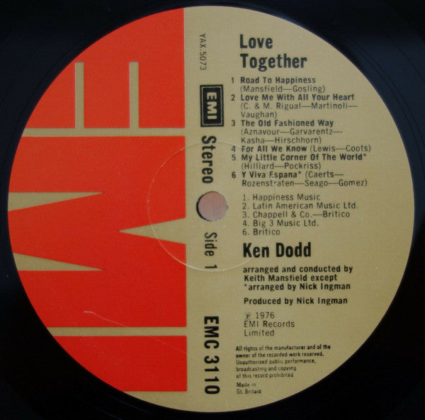 Ken Dodd : Love Together (LP, Album)