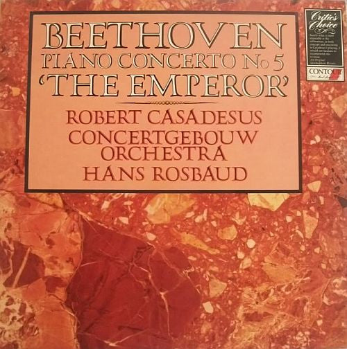 Ludwig van Beethoven - Robert Casadesus, Concertgebouworkest, Hans Rosbaud : Piano Concerto No. 5 'The Emperor' (LP, Album)
