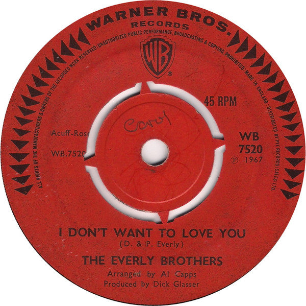 Everly Brothers : Bowling Green (7", Single)