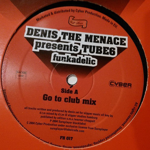Denis The Menace Presents Tube6 : Funkadelic (12")