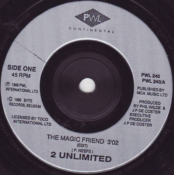 2 Unlimited : The Magic Friend (7", Single)