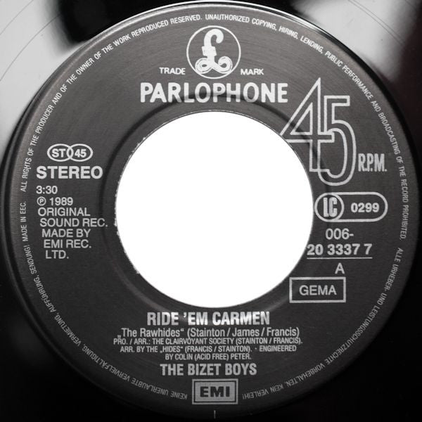 The Bizet Boys : Ride 'Em Carmen (7", Single)