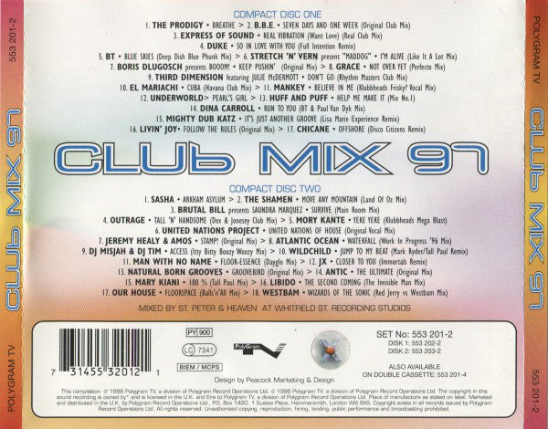 Various : Club Mix 97 (2xCD, Mixed)