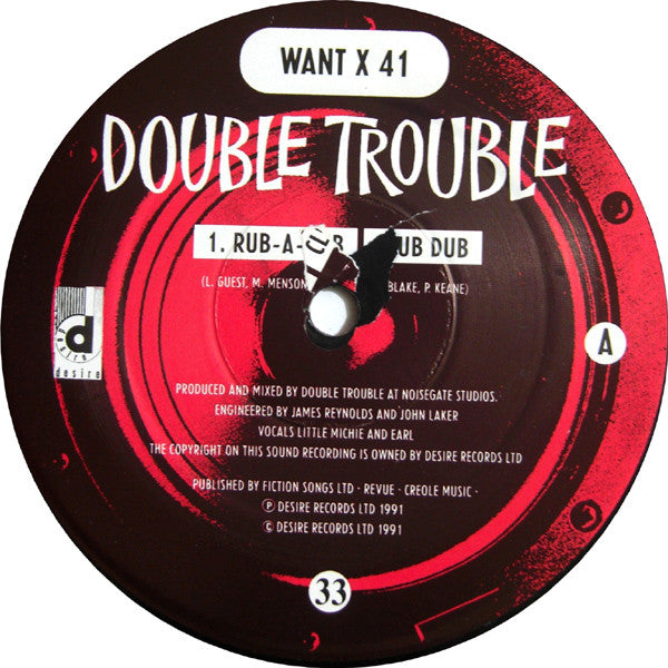Double Trouble : Rub-A-Dub (12")