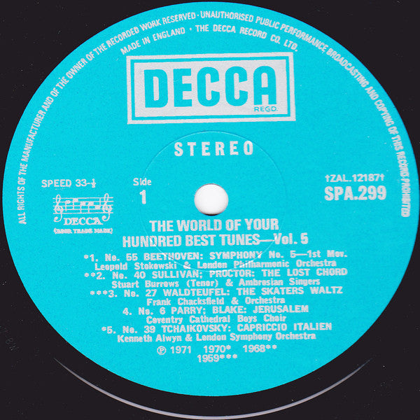 Various : The World Of Your Hundred Best Tunes Vol. 5 (LP, Comp)
