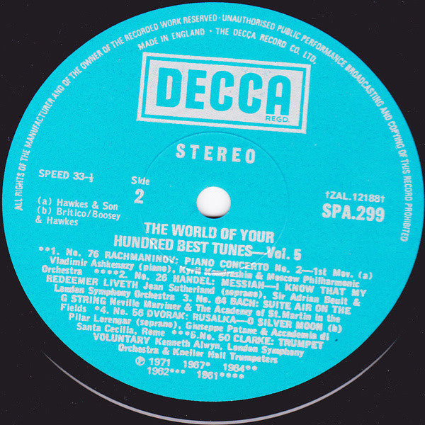 Various : The World Of Your Hundred Best Tunes Vol. 5 (LP, Comp)
