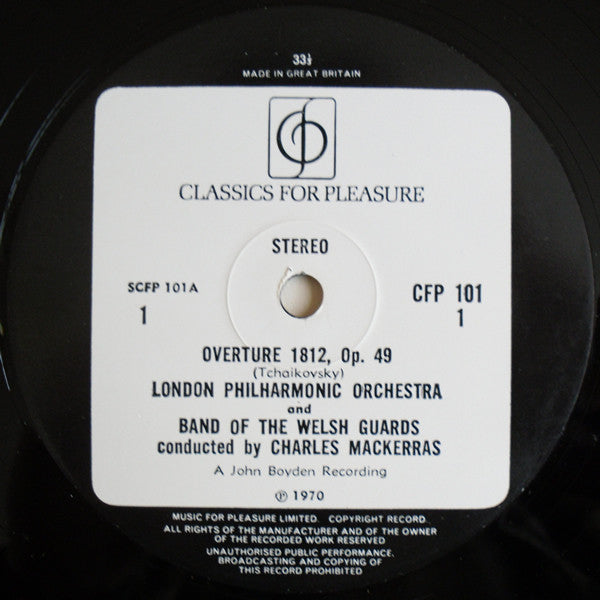 London Philharmonic Orchestra, Band Of The Welsh Guards / The Kings Troop Royal Horse Artillery, Sir Charles Mackerras : 1812 Overture / Russlan And Ludmila Overture / Lohengrin Prelude To Act 3 / Night On A Bare Mountain (LP)
