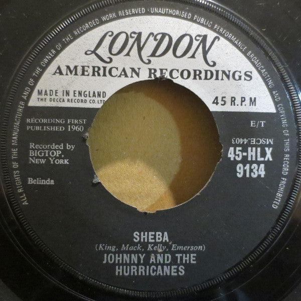 Johnny And The Hurricanes : Down Yonder (7")