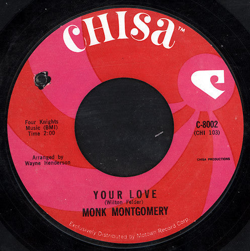 Monk Montgomery : A Place In The Sun (7", Single, Styrene, Mon)