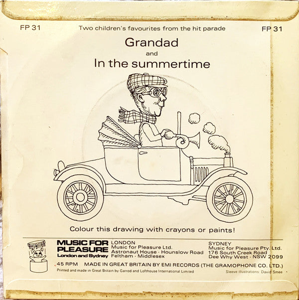 Unknown Artist : Grandad / In The Summertime (7", Single)